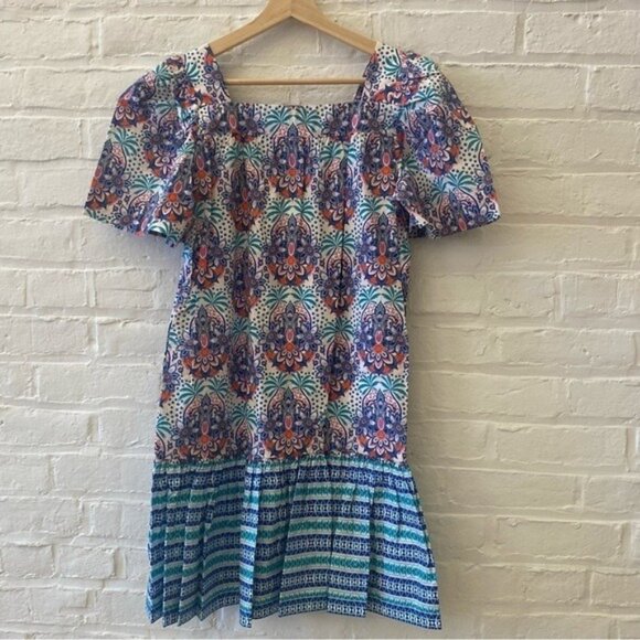 Cara Cara || Janie Dress in Palm Medallion Teal Small NWT - Picture 4 of 10